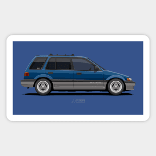 Shuttle Wagon Mk4 Blue-Grey Modified Magnet